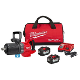 Llave de Impacto Alto Torque Anvil Corto C/Mango en D 1" Milwaukee M18 FUEL KIT