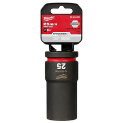 Dado de Impacto Largo SHOCKWAVE 3/4" de 25mm, 6 Puntas Milwaukee