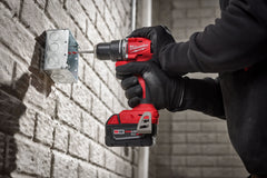 Taladro Percutor y Atornillador Compacto Brushless Inalambrico Milwaukee M18 KIT