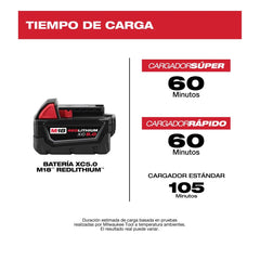 Bateria XC 5.0AH M18 Milwaukee Resistente Grasas y Aceites