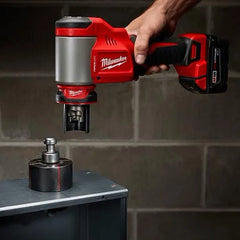 Perforado de Tableros Electricos 1/2" a 2" (Knockout) 10T Inalambrica Milwaukee M18 FORCE LOGIC KIT