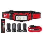 Linterna de Casco 550L IP54 Inalambrica Carga USB Milwaukee KIT