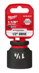 Dado de Impacto SHOCKWAVE 1/2" de 1-1/8", 6 Puntas Milwaukee