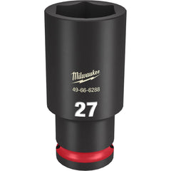 Dado de Impacto Largo SHOCKWAVE 1/2" de 27mm, 6 Puntas Milwaukee