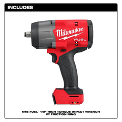 Llave de Impacto Alto Torque 1/2" Milwaukee M18 FUEL KIT