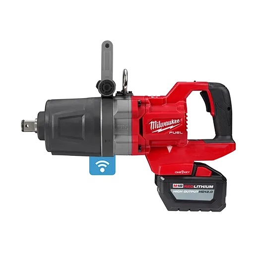 Llave de Impacto Alto Torque Anvil Corto C/Mango en D 1" Milwaukee M18 FUEL KIT