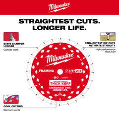 Sierra Circular 7-1/4" Inalambrica Milwaukee M18 FUEL (Solo Herramienta)