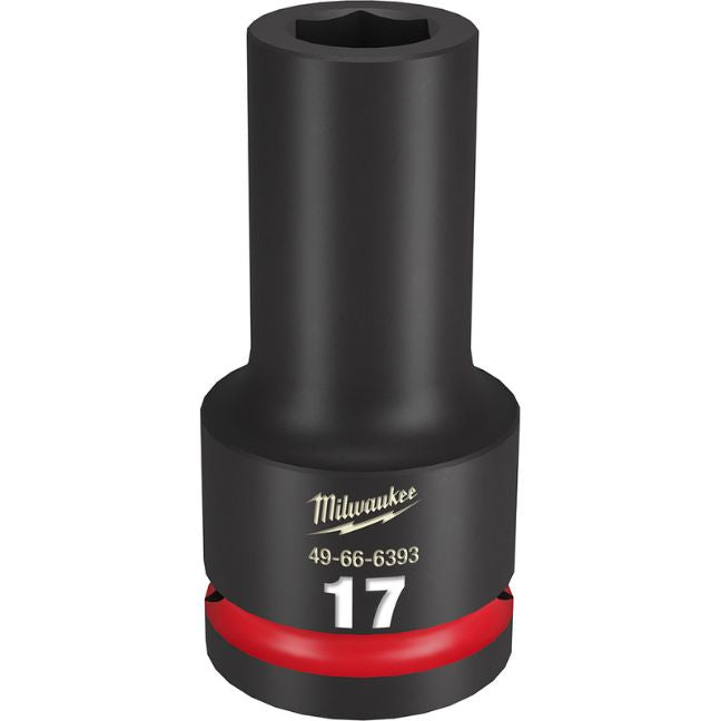 Dado de Impacto Largo SHOCKWAVE 3/4" de 17mm, 6 Puntas Milwaukee