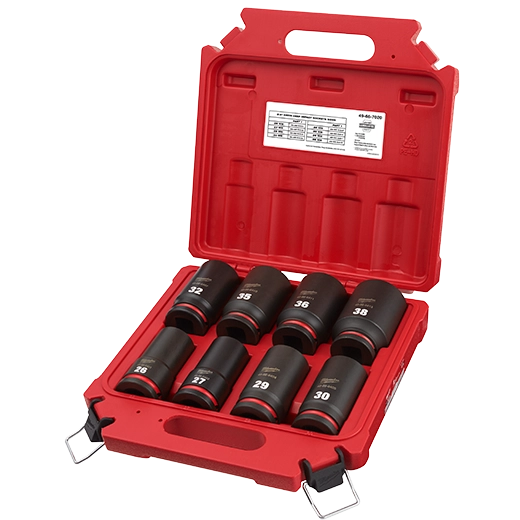 Set 8 Dados de Impacto Metrico Largo 3/4" Milwaukee Shockwave (49-66-7020)
