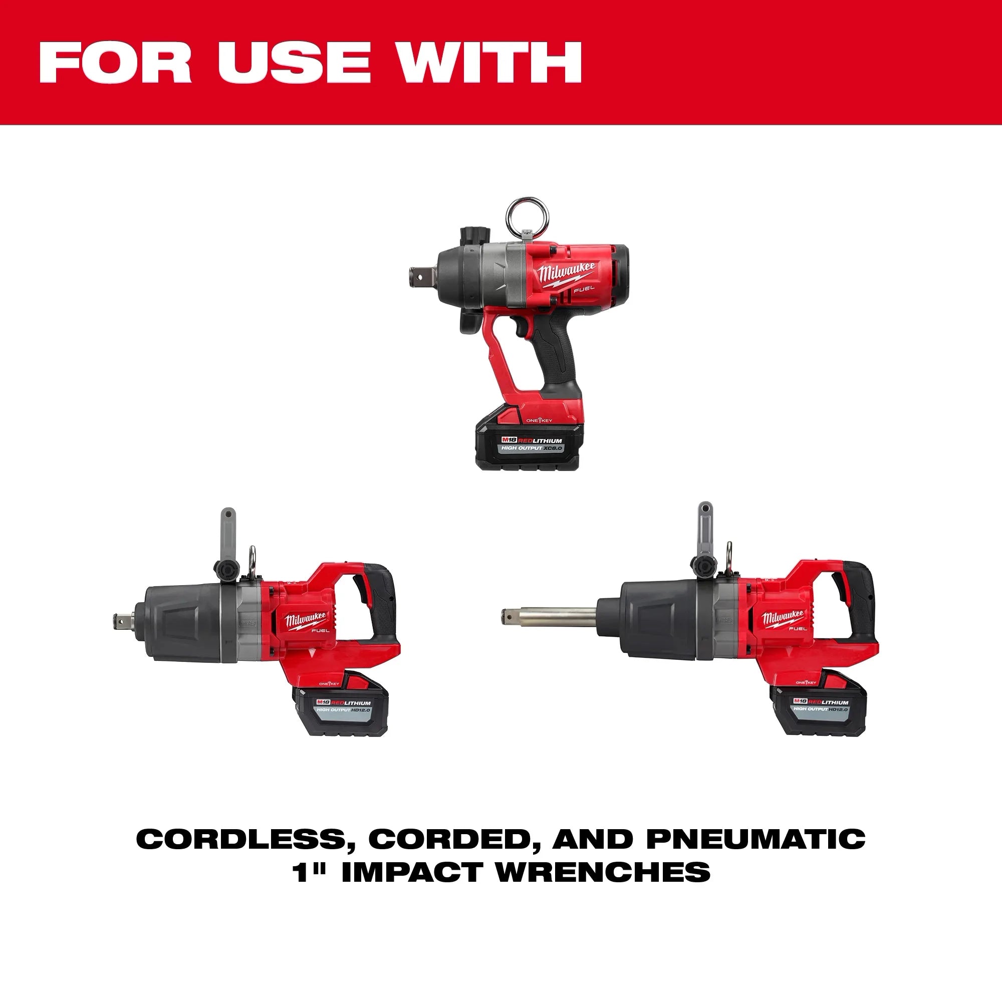 Set 7 Dados de Impacto Metrico y Pulgada Largo 1" Milwaukee Shockwave (49-66-7840)