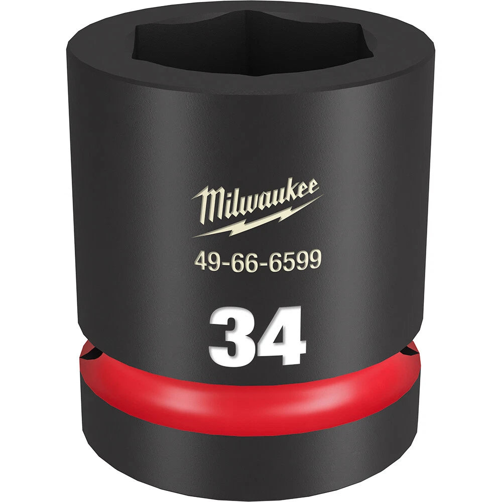 Dado de Impacto SHOCKWAVE 1" de 34mm, 6 Puntas Milwaukee