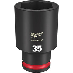 Dado de Impacto Largo SHOCKWAVE 1/2" de 35mm, 6 Puntas Milwaukee
