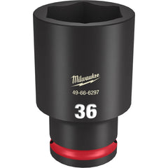 Dado de Impacto Largo SHOCKWAVE 1/2" de 36mm, 6 Puntas Milwaukee