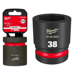 Dado de Impacto SHOCKWAVE 1" de 38mm, 6 Puntas Milwaukee