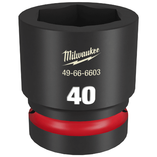 Dado de Impacto SHOCKWAVE 1" de 40mm, 6 Puntas Milwaukee