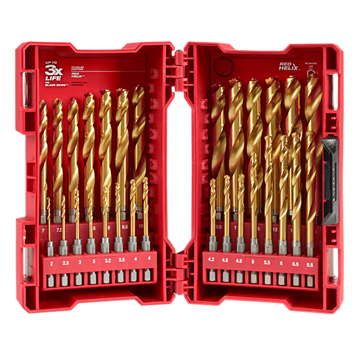 JUEGO DE BROCAS PARA METAL MILWAUKEE 29 PIEZAS - 48-89-4862