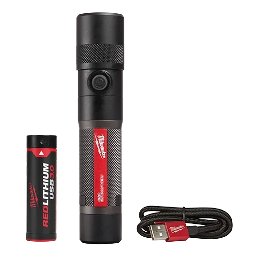Linterna de mano 1100L IP67 Inalambrica Carga USB Milwaukee KIT