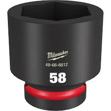 Dado de Impacto SHOCKWAVE 1" de 58mm, 6 Puntas Milwaukee