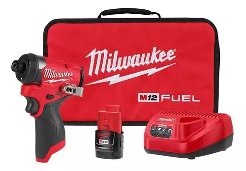 Atornilllador de Impacto 1/4" Inalambrico Milwaukee M12 FUEL KIT