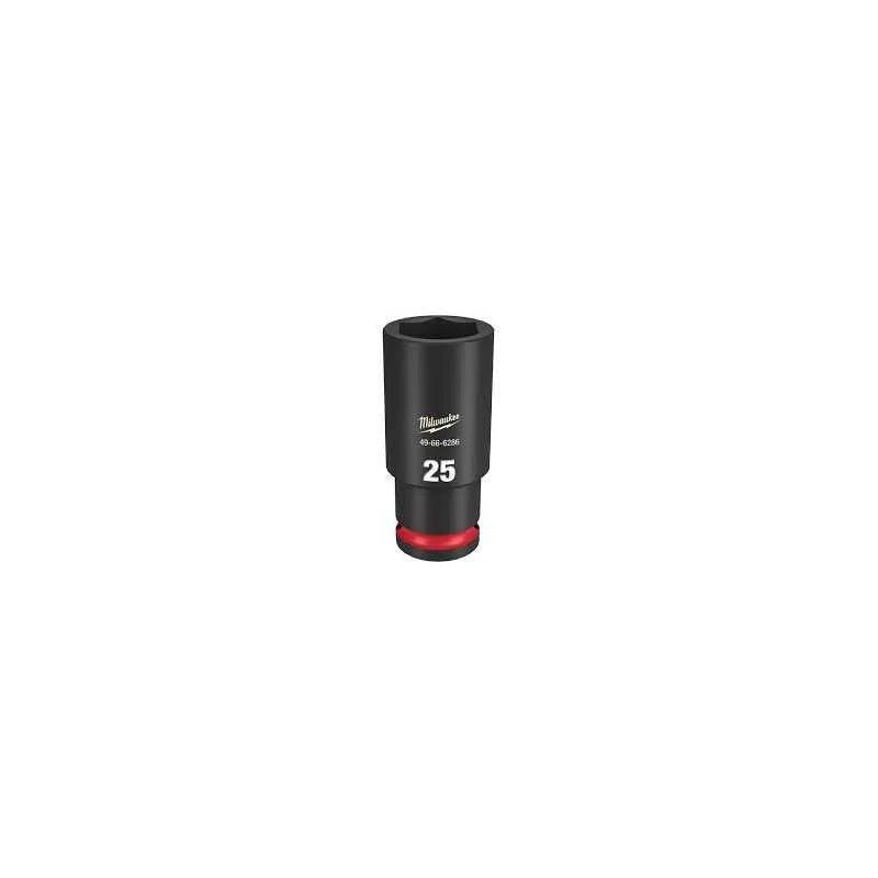 Dado de Impacto Largo SHOCKWAVE 1/2" de 25mm, 6 Puntas Milwaukee