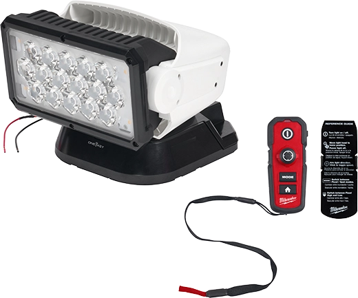 Foco de búsqueda con Control remoto 4250L M18, Con base Imantada Milwaukee (Solo equipo)
