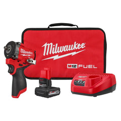 KIT Llave de impacto Corta 3/8" M12 Milwaukee (1 Batería)