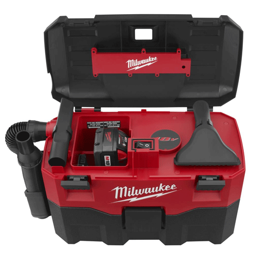 Aspiradora Inalambrica Milwaukee M18 de 2 Galones Seco/Humedo (Solo Equipo)