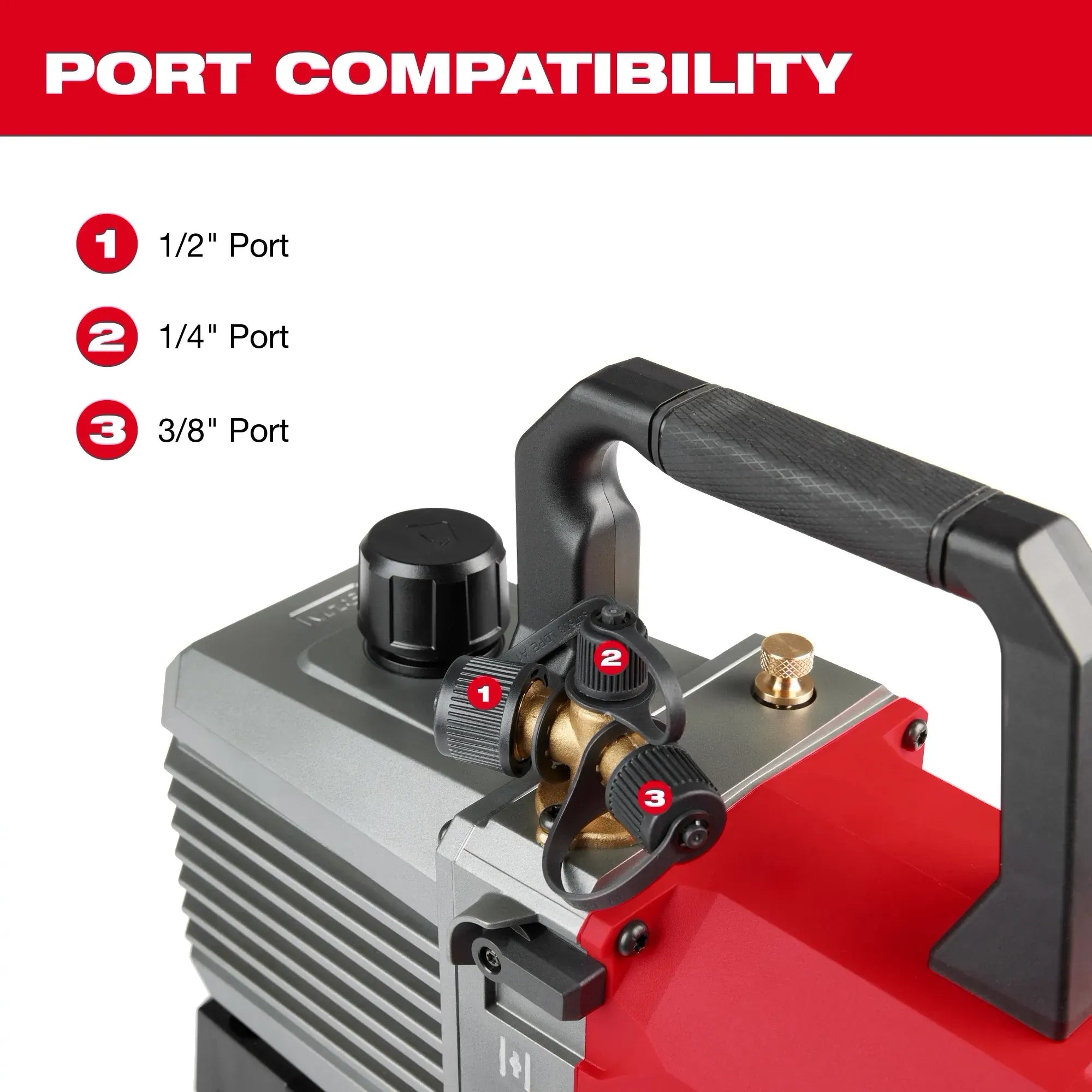 Bomba de Vacio 5 CFM Inalambrica Milwaukee M18 FUEL KIT