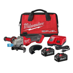 Esmeril 4-1/2" Gatillo Seguridad + Frenado Rapido Inalambrico Milwaukee M18 FUEL KIT