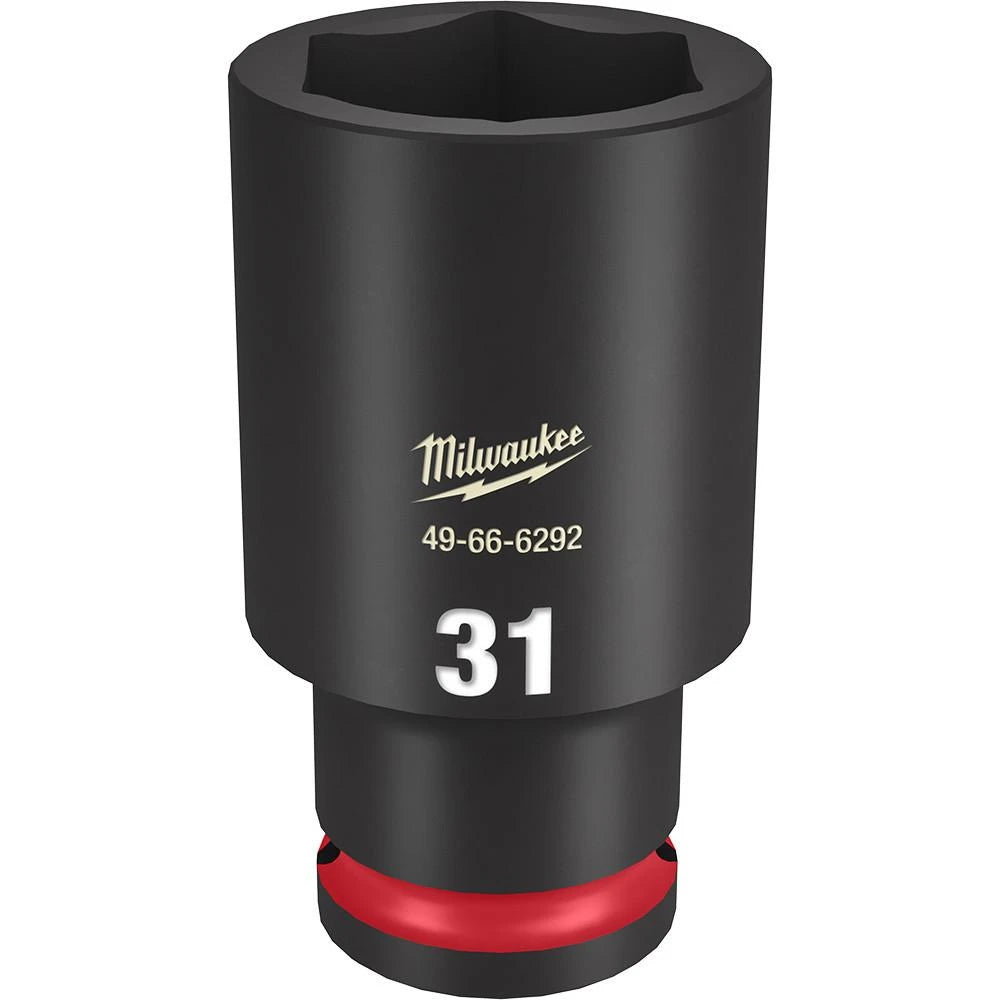 Dado de Impacto Largo SHOCKWAVE 1/2" de 31mm, 6 Puntas Milwaukee
