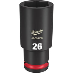 Dado de Impacto Largo SHOCKWAVE 1/2" de 26mm, 6 Puntas Milwaukee