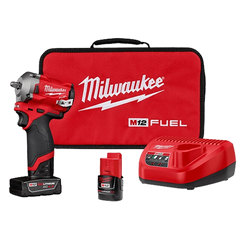 KIT Llave de impacto SubCompacta 3/8" Con Anillo de Fricción M12 Milwaukee (Solo equipo)